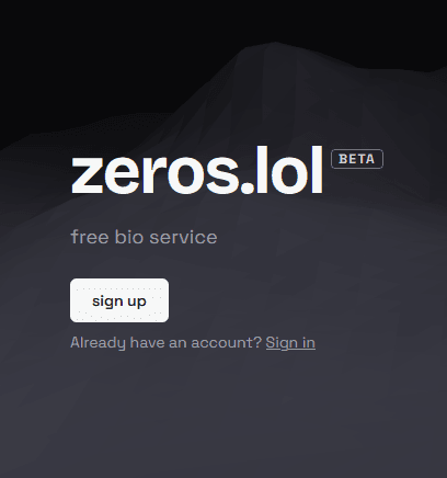 zeros.lol interface